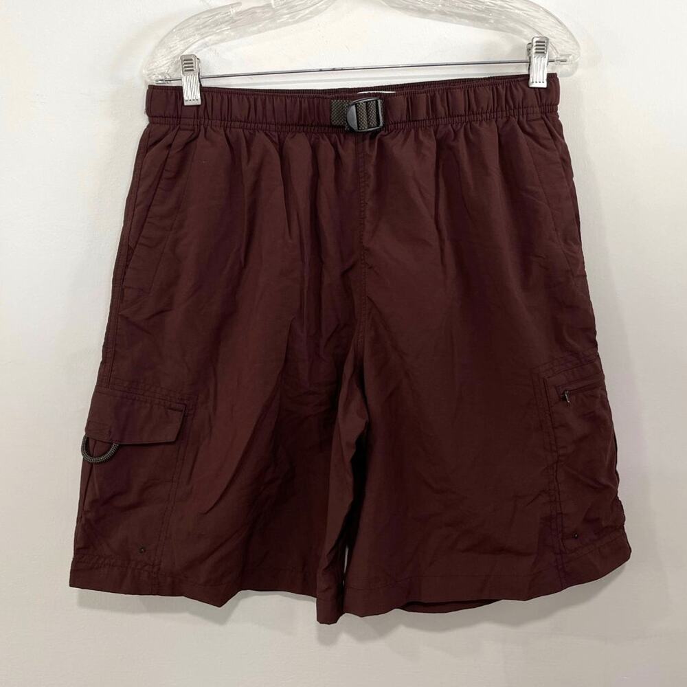Columbia Men's Brown Cargo Belted Packable Shorts Outdoors Hiking Camping